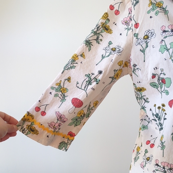 Bando Dress Pajama Floral Print Size Medium - Picture 5 of 13